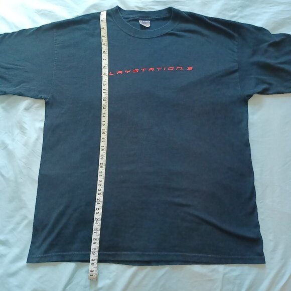 Vintage 2006 Gildan Sony PlayStation 3 PS3 Logo Black Promo T-Shirt Adult XL - Picture 8 of 8